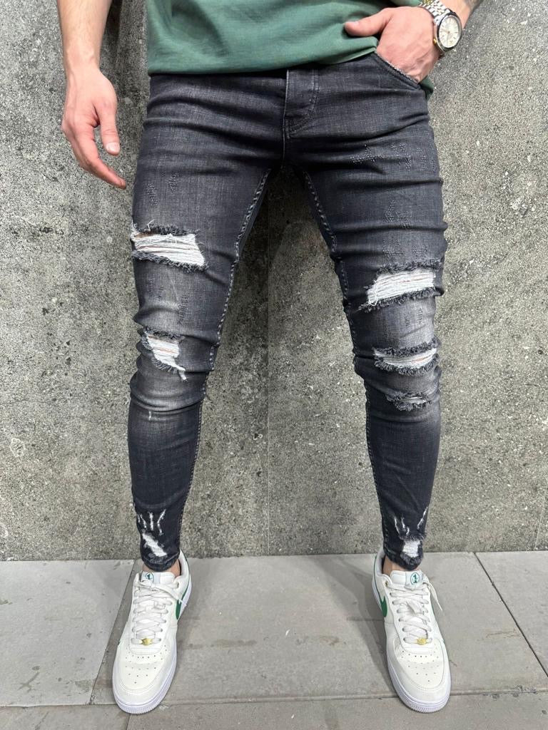 SKINNY DESTROYED JEANS