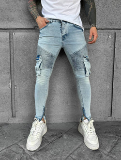 CARGO SKINNY JEANS ZIP