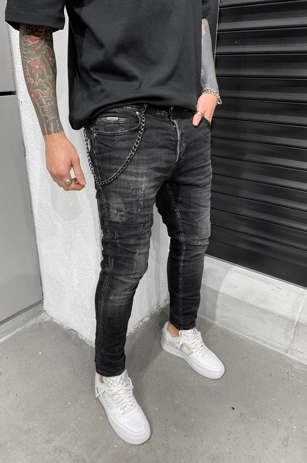 BERT DESTROYED JEANS GREY