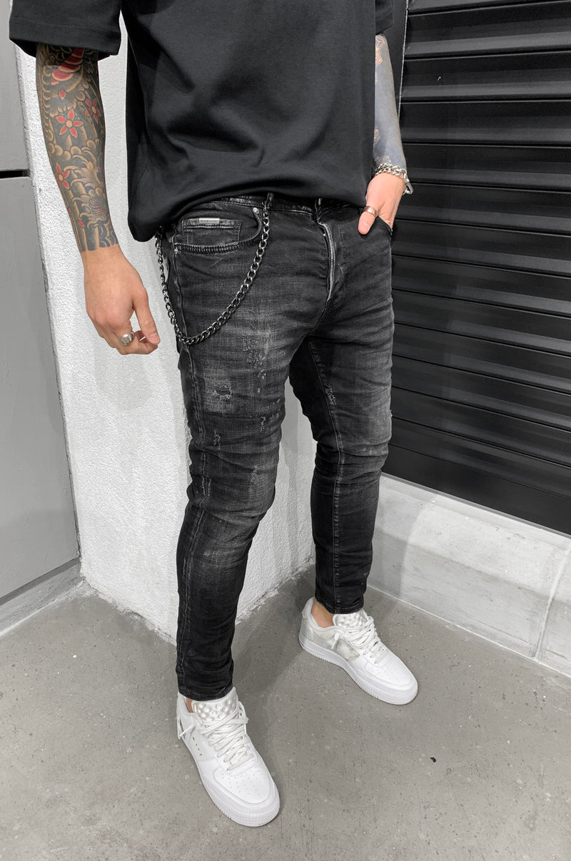 BERT DESTROYED JEANS GREY