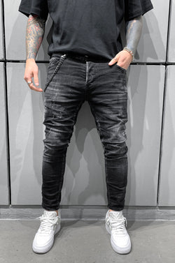 BERT DESTROYED JEANS GREY