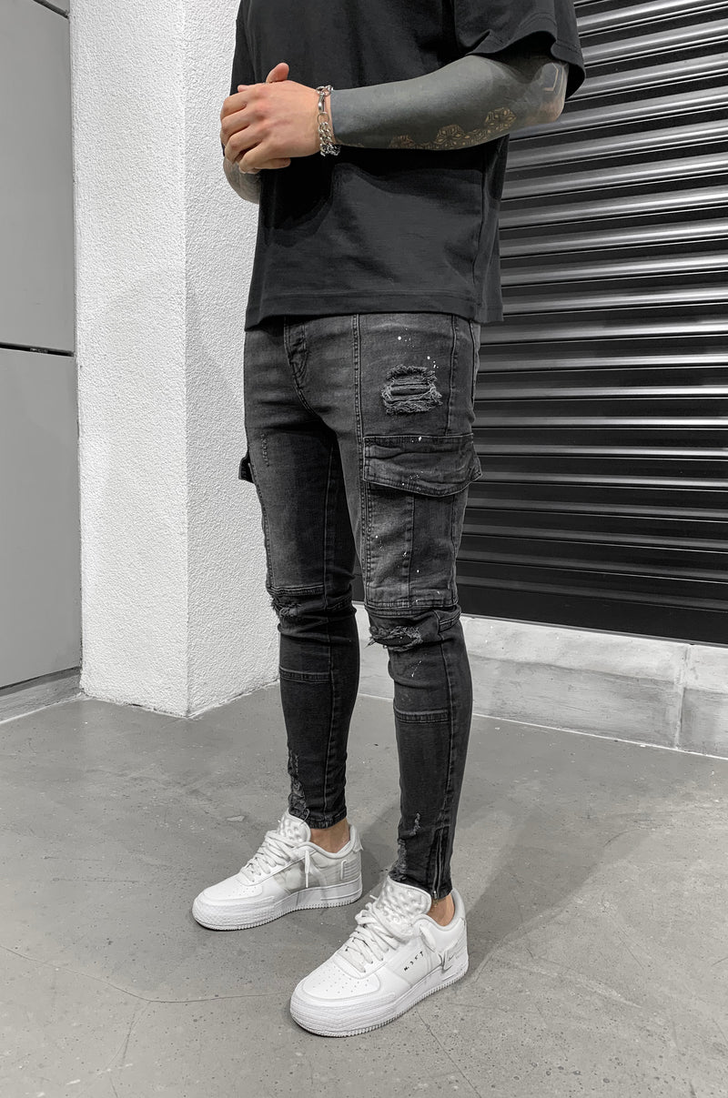 MADO CARGO JEANS MIT CARGOTASCHEN