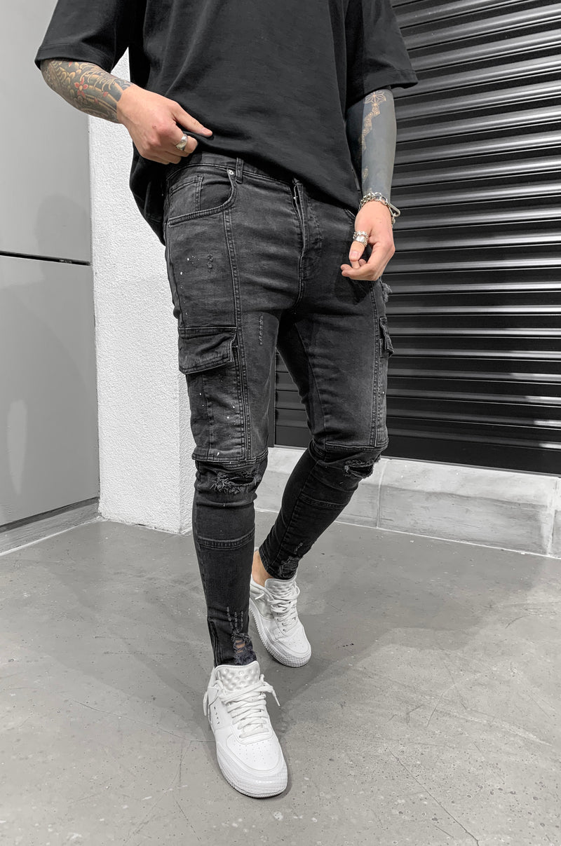 MADO CARGO JEANS MIT CARGOTASCHEN