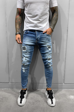 CASA STONE SKINNY JEANS BLUE