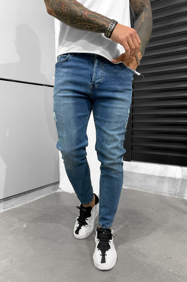 EYMI BASIC SKINNY JEANS BLUE