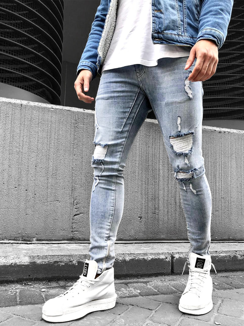 SKINNY-JEANS DESTROYED LOOK - DENIMHOLICS