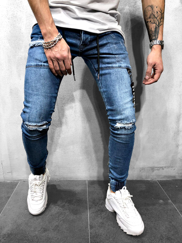 JOGG-JEANS BLUE - DENIMHOLICS