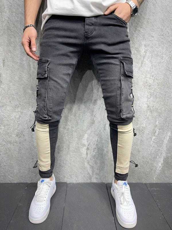 CAKAL CARGO JEANS IN VERWASCHENER OPTIK