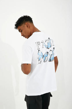 FATE LOVE BUTTERFLIES HEAVY T-SHIRT / WEISS