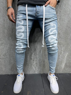 LOOK BIKER-DENIM DESTRUIDO